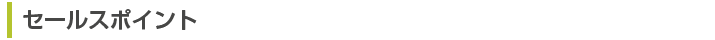 セールスポイント
